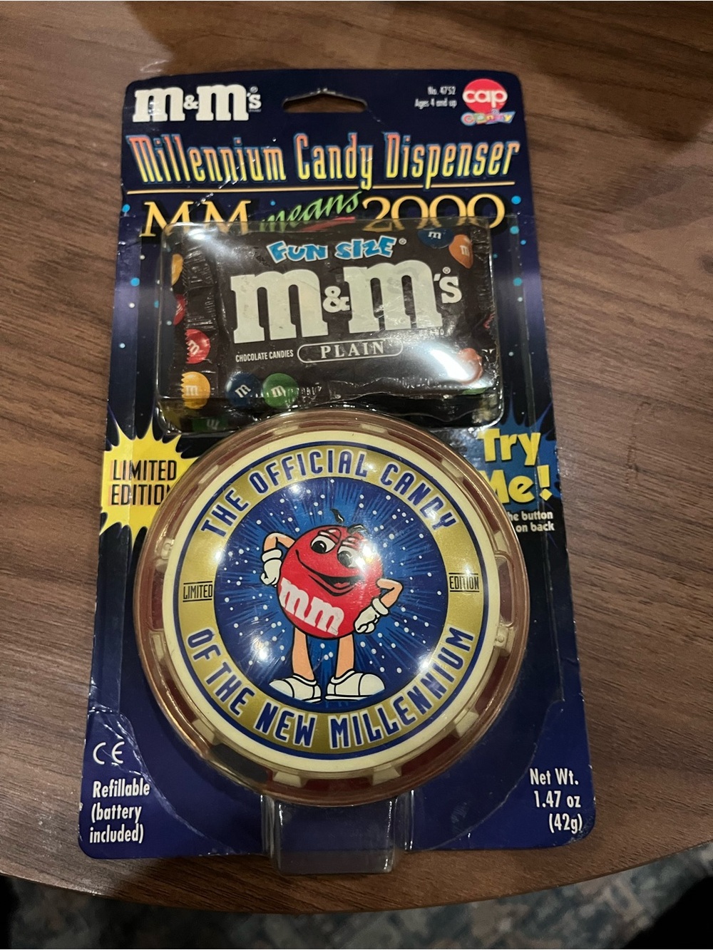 M&M'S Millennium Candy Dispenser - Red, Blue & Gold